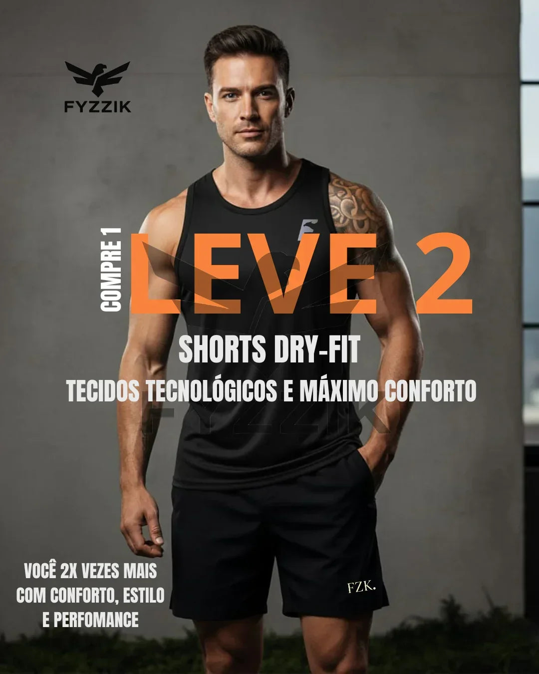 Compre 1 Leve 2 Short Dry